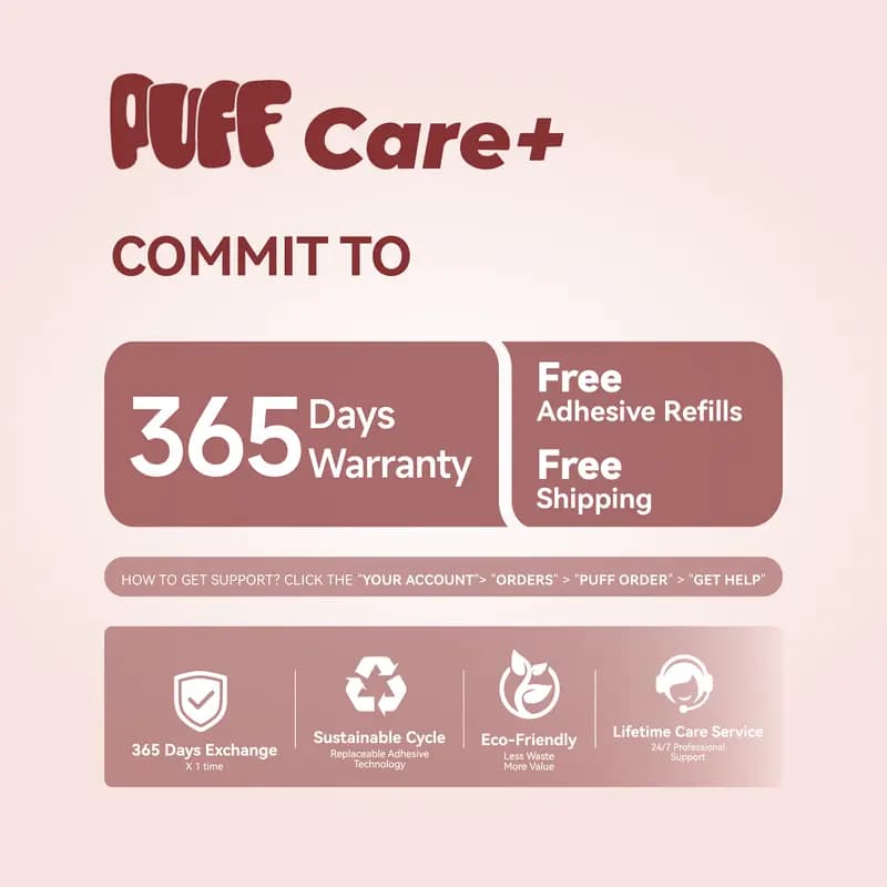 PUFF Care warranty and refill promise