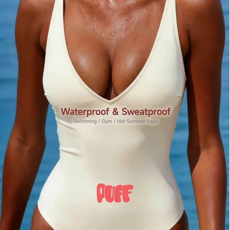 PUFF waterproof and sweat-proof adhesive bra